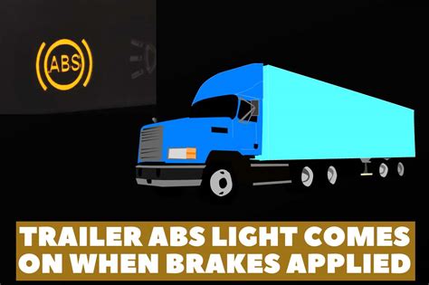 121, Air Brake Systems, to require medium and heavy vehicles to be equipped with an antilock brake system (ABS) to improve the directional stability and control of these vehicles during braking. . Trailer abs light comes on when brakes applied